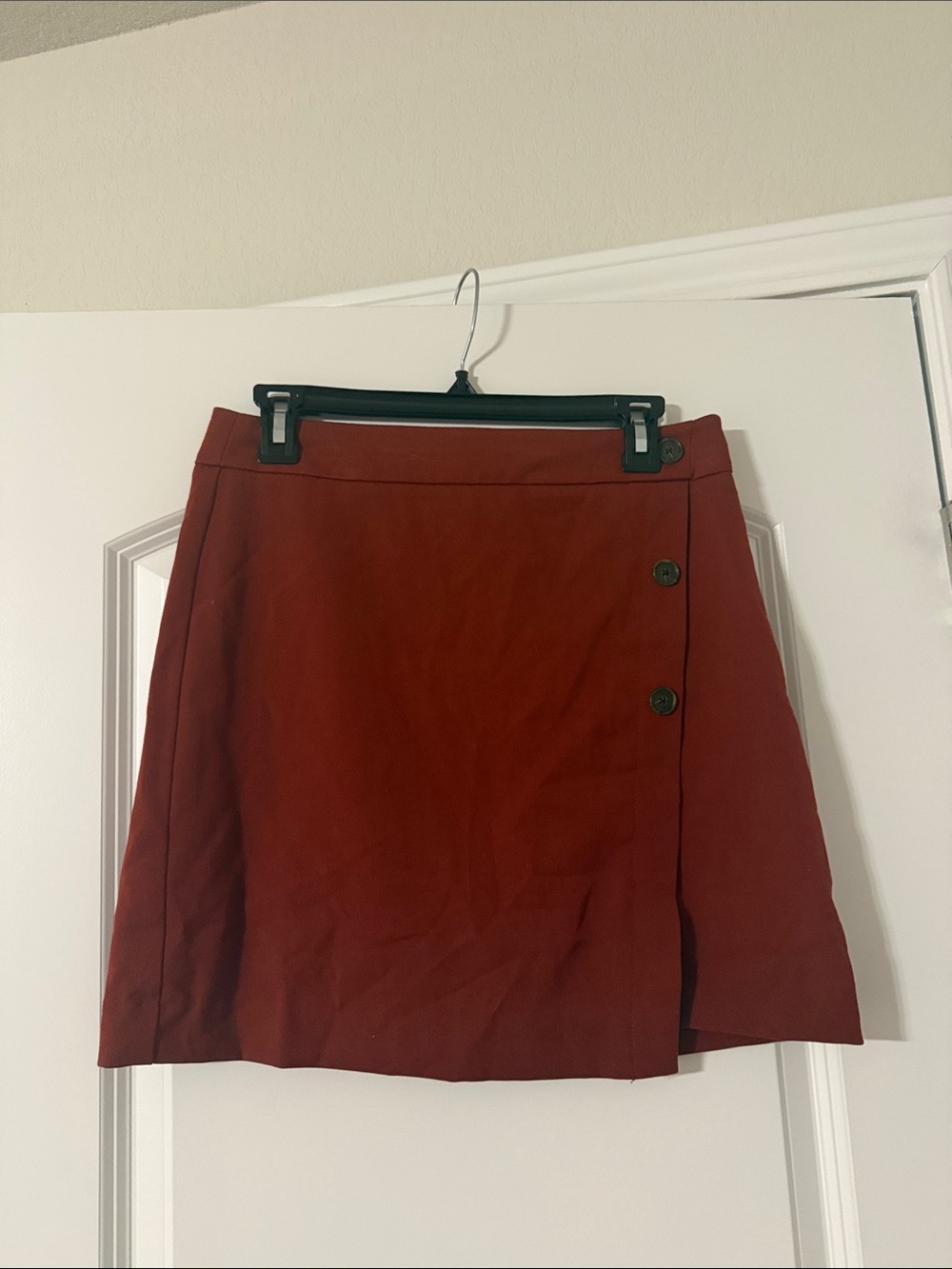 LOFT A-Line Skirt in Rust Like New